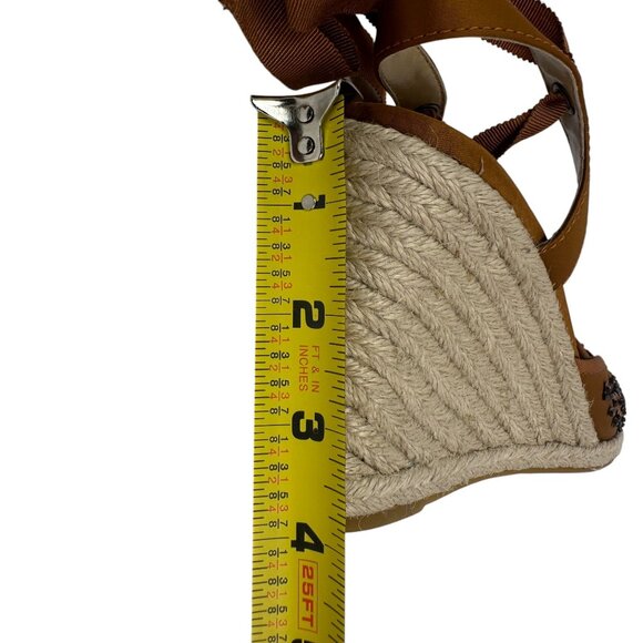 Style & Co. Kimba High Heel Wedge Espadrille Sandals Brown Floral Size 10M - Picture 13 of 13